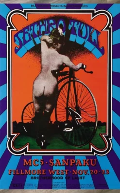 Tradera JETHRO TULL FILLMORE WEST 1969 PHOTO POSTER| Musikplakater