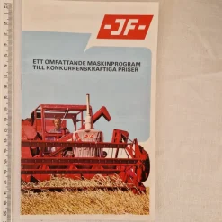 Tradera JF-broschyr - Maskinprogram från 1970-talet| Landbrugsmaskiner