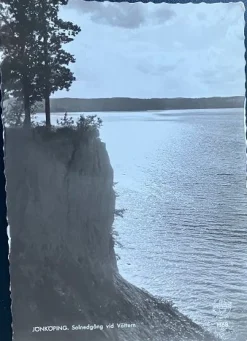 Tradera Jönköping - Strandmotiv Vättern vid solnedgång ~1962- Förlag Pressbyrån 1868| Svenske Landskaber