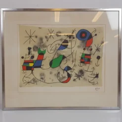 New Joan Miró - Inramad reproduktion Grafik & Tegninger
