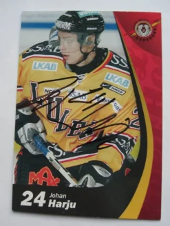 Tradera JOHAN HARJU. LULEÅ HOCKEY. AUTOGRAF.| Autografer