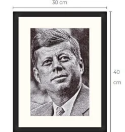 Tradera John F. Kennedy JFK konsttavla Limited Edition 1 av 10 gjorda| Anden Kunst
