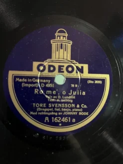 Tradera Johnny Bode. Odeon D 4951.| Grammofonplader