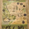Tradera J.R.R. Tolkien, Pauline Baynes, A Map of Middle-earth (stained)> Plakater