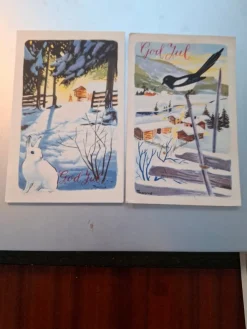 Tradera JULEKORT x 2 SIGN THORSRUD| Nordiske Lande