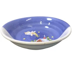 Store Julskål Skål Jul Motiv Ängel Stuga Julsaker Retro Vintage Højtider