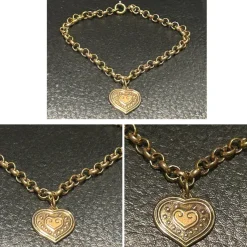 Tradera KALEVALA Supersött armband med hjärta EURA i brons> Armbånd