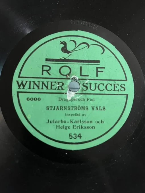 Tradera Karl Jularbo & Helge Eriksson. Rolf Winner Succes 534.| Grammofonplader