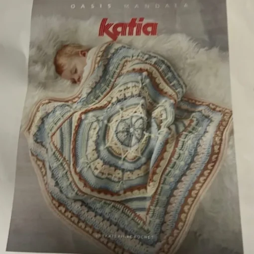 Tradera Katia Basic Merino garn - Oasis Mandala virkbeskrivning| Syning & Strik