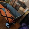 Tradera 80kg kapacitet vikbar vagn med 4st 360° svängbara hjul och justerbart handtag| Haveredskaber