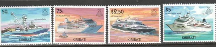 Tradera KIRIBATI - VACKRA BÅTAR - LYXKRYSSARE**| Oceanien