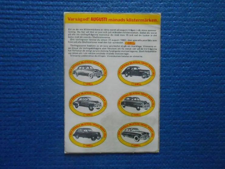 Tradera Klistermärke Shell 1980| Bensinia