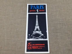 Tradera KLUBBRESOR TILL PARIS - FOLDER från 1965> Køreplaner
