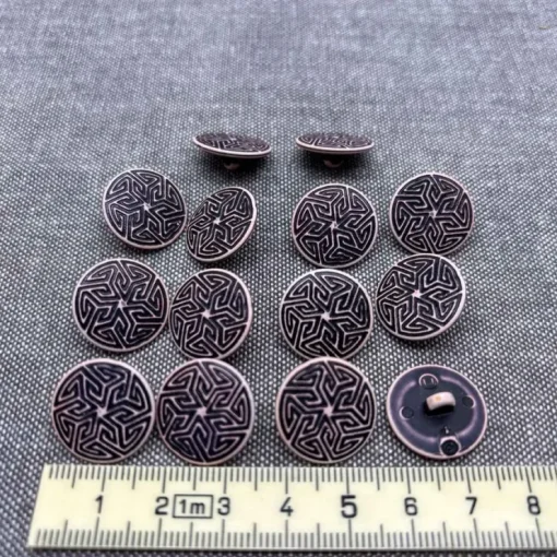 Tradera Knappar, knapp, plast, undersydd, lila, 14 st, 18 mm| Syning & Strik