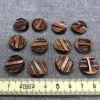 Tradera Knappar, knapp, plast, undersydd, brun, 12 st, 17 mm| Syning & Strik