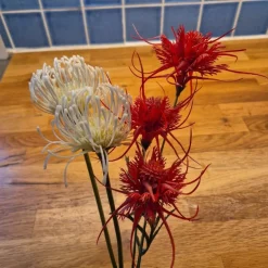 Tradera Konstgjorda blommor - Röda och vita| Kunstige Planter