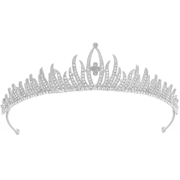 Cheap kristall bröllop hår krona tiara Bryllupstilbehør