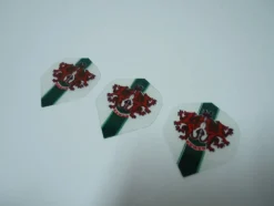 Tradera Krona & röda drakar Dart Flights 3 st Made in England pilkastning sport pub> Dart