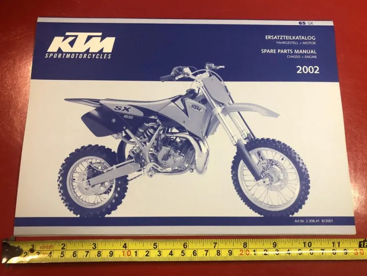 Tradera KTM M65 SX Spare Parts Manual| Service & Reparation