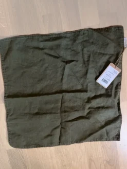 Tradera Kuddfodral från Boel&jan 45x45 linne grön| Boligtekstiler