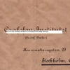 Tradera Kuvert från Grafofon-Institutet i Stockholm från tidigt 1900-tal Gustaf Dacker> Kuverter & Brevpapir