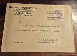 Hot Kuvert stämplat `Zell am Zee Andet