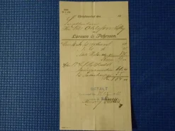 Tradera Kvitto Larsson & Pehrsson Christianstad 1910> Fragtsedler & Fakturaer