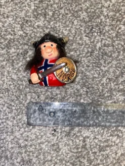 Tradera Kylskåpsmagnet Norge viking> Magneter