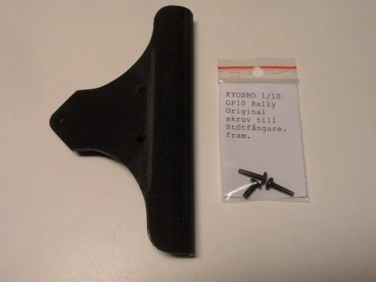 Tradera Kyosho 1/10 GP10 vintage Beg. Stötfångare original till Rallybilarna RS-200 mfl.| Radiostyret