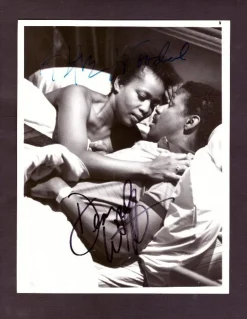 Tradera Large signed photo Denzel Washington and Alfre Woodard from | Autografer
