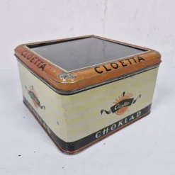 Tradera Låda i plåt & glas - CLOETTA CHOKLAD - Plåtlåda> Metalemballage