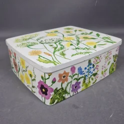 Tradera Låda i plåt med lock - ira, Denmark - Plåtlåda - 1900-tal> Metalemballage