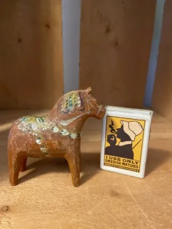 Tradera Äldre dalahäst 7 cm hög| Dalarheste