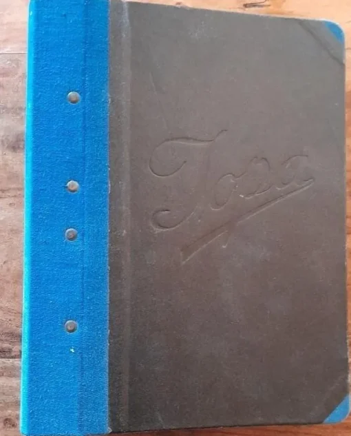 Cheap Äldre mindre gaffelpärm / Jopa / Nordmark Göteborg / Retro /Vintage /60-70 Tal Forretningsdrift