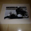 Tradera Äldre motorcykel TT fotografi med passepartout> Mobilia