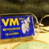Tradera Äldre Nyckelring Motorklubben Orion Hallstavik Motocross VM 1984 - Gott skick!!> Nøgleringe