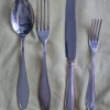 Clearance ÄLDRE SET MED NYSILVER BESTICK - KNIV - GAFFLAR - SKEDD (48/st) - EXTRA PRIMA NS Sølv