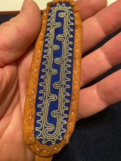Tradera Äldre Tenntråd armband samisk läderarmband> Armbånd