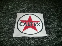 Tradera ÄLDRE TYGMÄRKE CALTEX| Bensinia