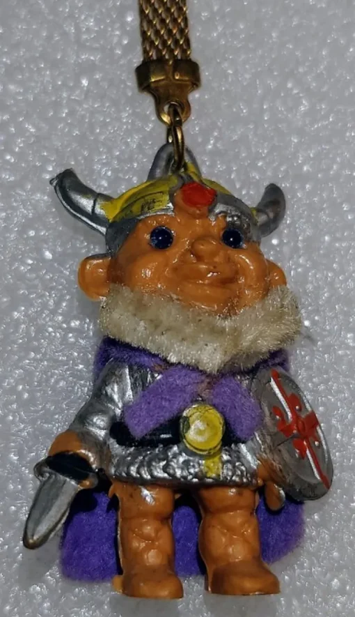 Tradera ÄLDRE VIKINGTROLL NYCKELRING - REISLER MADE IN DANMARK - 70-TALET> Nøgleringe
