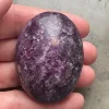 Tradera Lepidolit Mica Ädelsten Samlarobjekt, Dekorativ, Handsten, Palmstone ca 94 g> Ædelsten