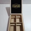 Tradera Lipton te ask med 4 fack för tepåsar| Kaffe & Te
