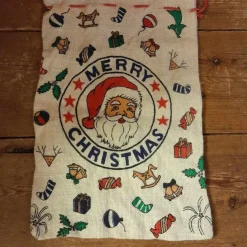 Tradera Liten Julklappssäck i jute| Hobbymaterialer