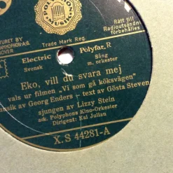 Tradera Lizzy Stein - Polyphons Kino-Orkester - Polyphon X.S 44281| Grammofonplader