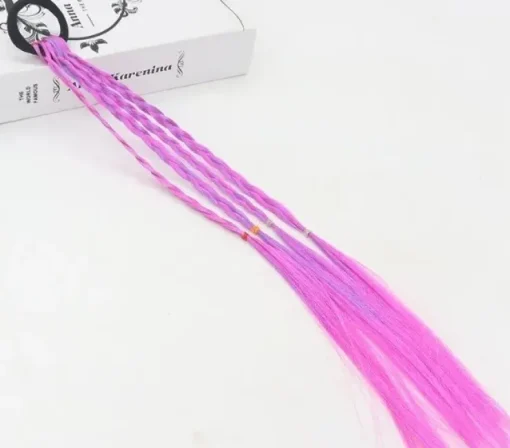 Tradera Ljuslila, 4 styck flätor, toffs, cosplay anime> Hårpleje