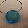 Sale Ljuslykta GLAS Blå höjd 8 cm ! Glas