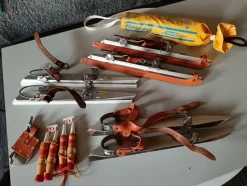Tradera Långfärdsskridskor, kängor / pjäxor, isdubbar, nödlina, allt i gott skick> Turskøjter