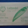 Tradera Lottsedel Sundsvall Kanotklubb 1939. Max Anderssons kanotbyggeri Västerås> Lotterier & Lodsedler