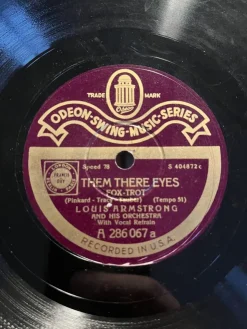 Tradera Louis Armstrong. Odeon Swing A 286 067.| Grammofonplader