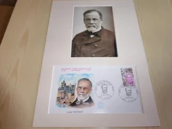 Tradera Louis Pasteur fotografi & förstadagsbrev passepartout storlek A4> Medicinske Gadgets